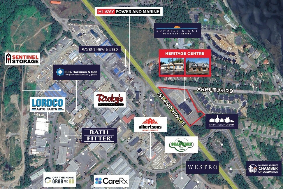 1209 Island Hwy E, Parksville, BC à louer Photo de l’immeuble– Image 1 sur 4