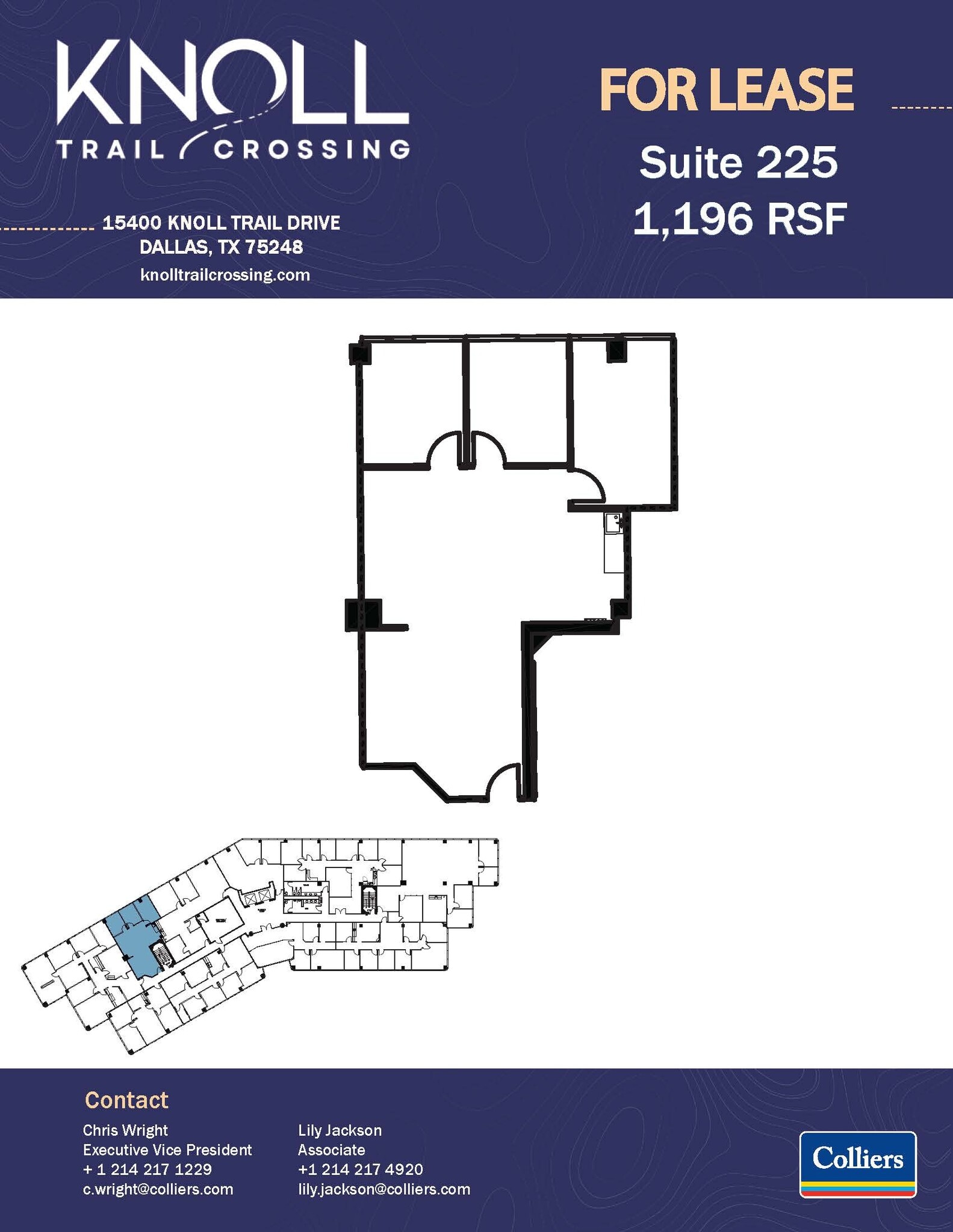 15400 Knoll Trail Dr, Dallas, TX à louer Plan d’étage– Image 1 sur 1