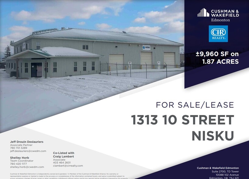 1313 10th St, Nisku, AB à vendre - Photo de l’immeuble – Image 3 sur 8
