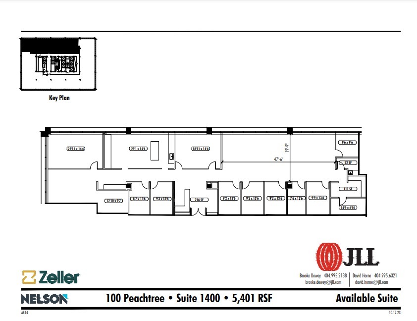 100 Peachtree St NW, Atlanta, GA à louer Plan d’étage– Image 1 sur 1