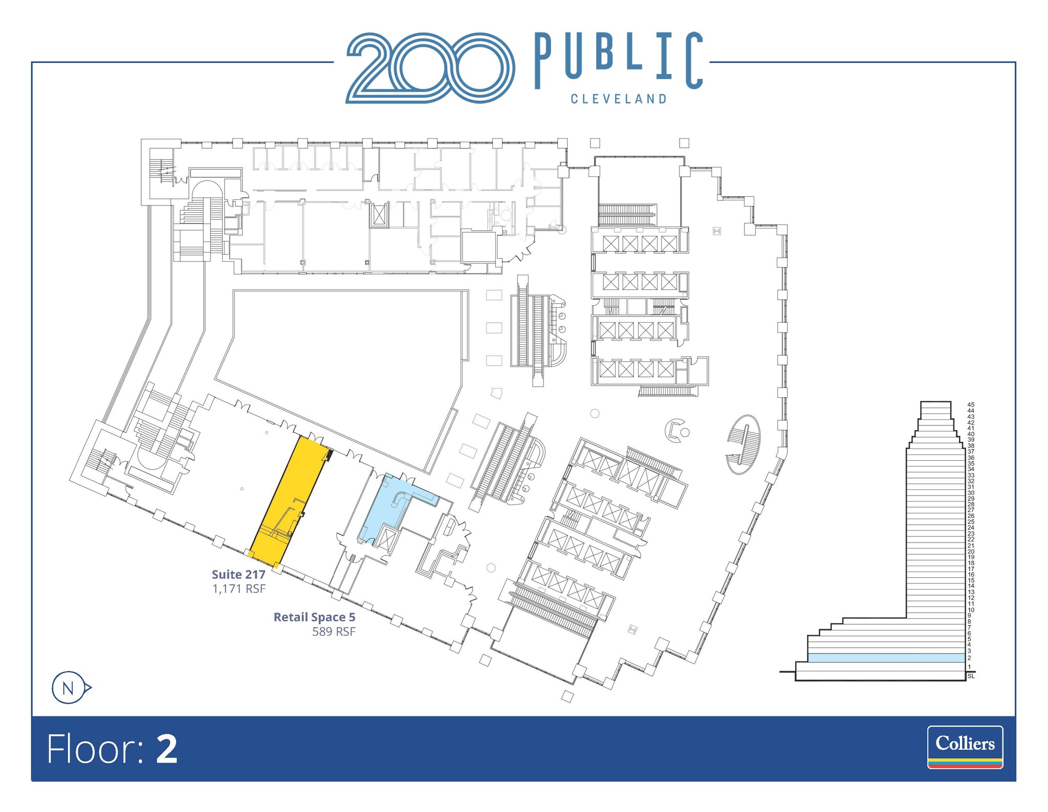 200 Public Sq, Cleveland, OH à louer Plan d’étage– Image 1 sur 1