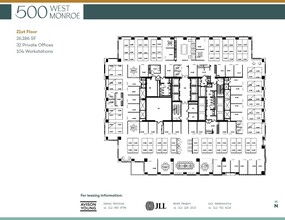 500 West Monroe St, Chicago, IL à louer Plan d’étage– Image 1 sur 1