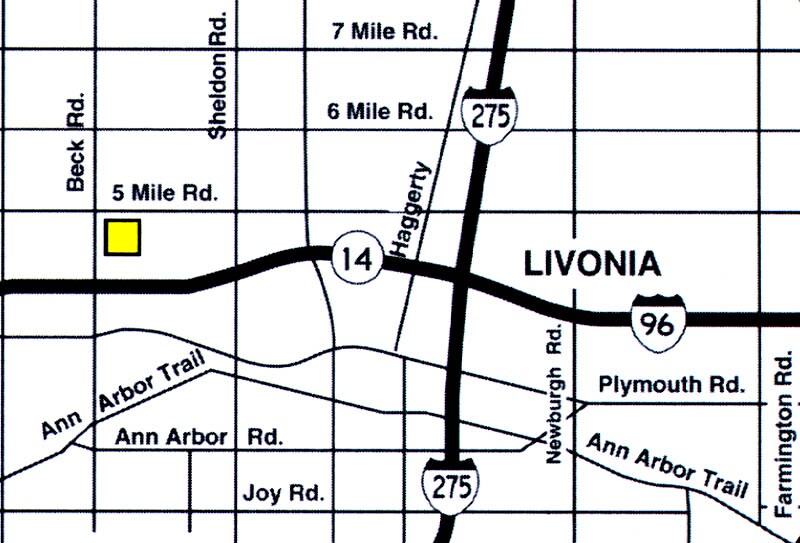 46029-46155 Five Mile Rd, Plymouth, MI à louer - Plan de site – Image 3 sur 7
