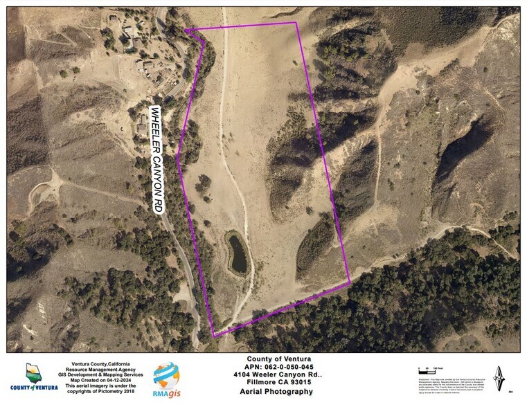 4104 Wheeler Canyon Rd, Santa Paula, CA à vendre - Aérien – Image 3 sur 3