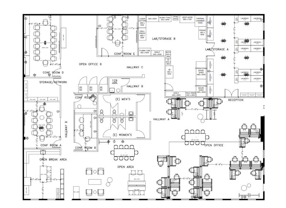 1051-1099 Sneath Ln, San Bruno, CA à louer Plan d’étage– Image 1 sur 3