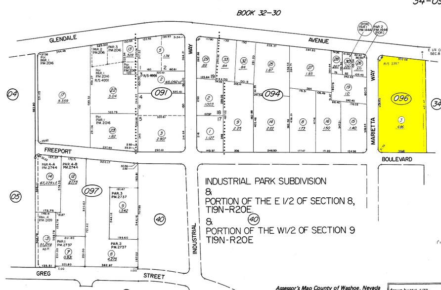 860 Marietta Way, Sparks, NV à vendre - Plan cadastral – Image 3 sur 4