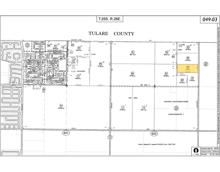 10443 Hronis Rd, Delano, CA à vendre - Plan cadastral – Image 1 sur 1
