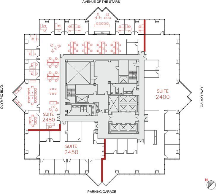 2121 Avenue of the Stars, Century City, CA à louer Plan d’étage– Image 1 sur 13