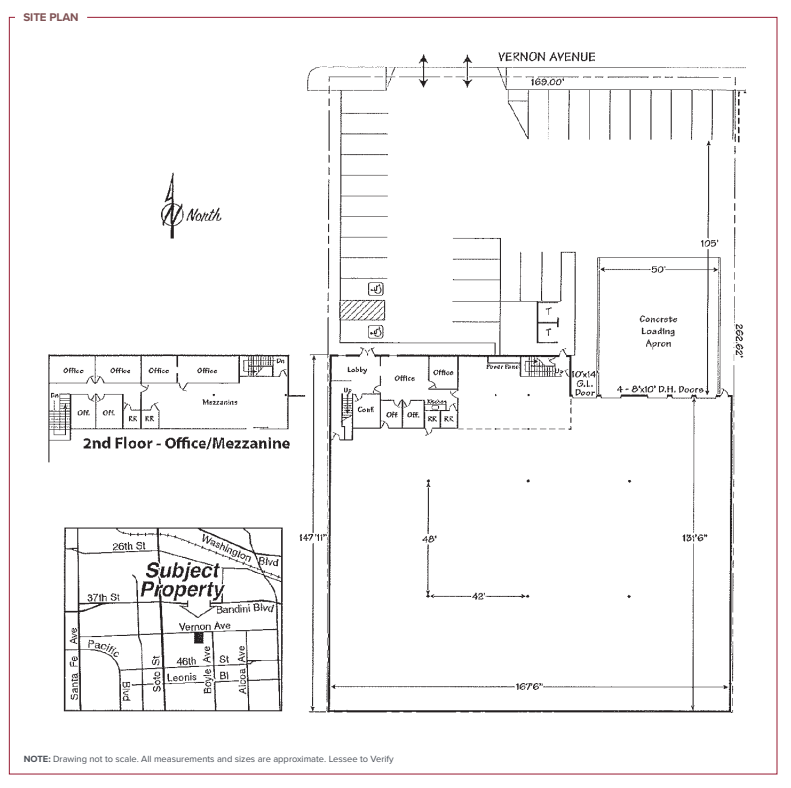 3288 E Vernon Ave, Vernon, CA à louer Plan de site– Image 1 sur 1