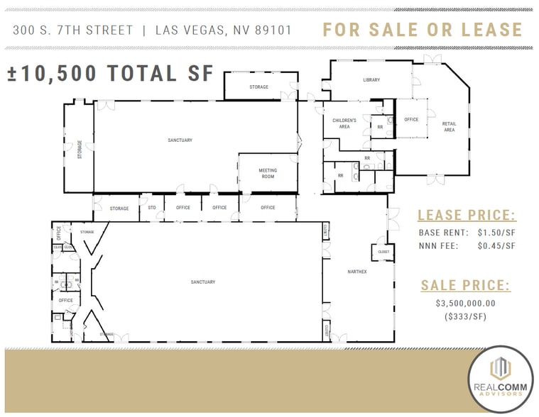 300 S 7th St, Las Vegas, NV à louer - Plan d’étage – Image 3 sur 5