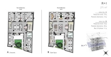 52 Rue De Monceau, Paris à louer Plan d’étage– Image 1 sur 4