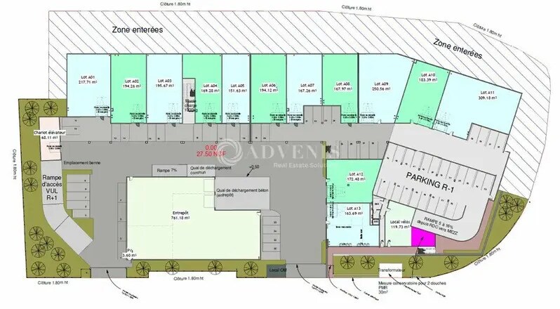 Local d'activités dans Villeneuve-lès-Maguelone à vendre - Plan de site – Image 3 sur 4