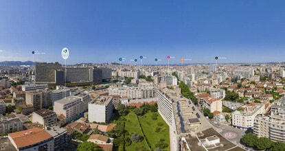 12 Impasse Sarturan, Marseille, BDR - VUE AÉRIENNE  vue de carte