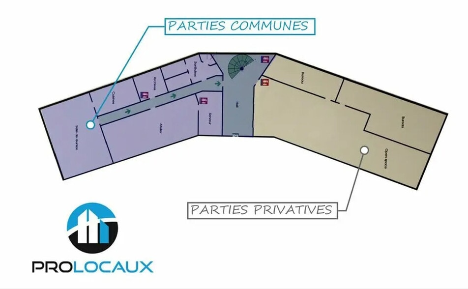Bureau dans Bourgoin-Jallieu à louer - Plan d’étage – Image 2 sur 12
