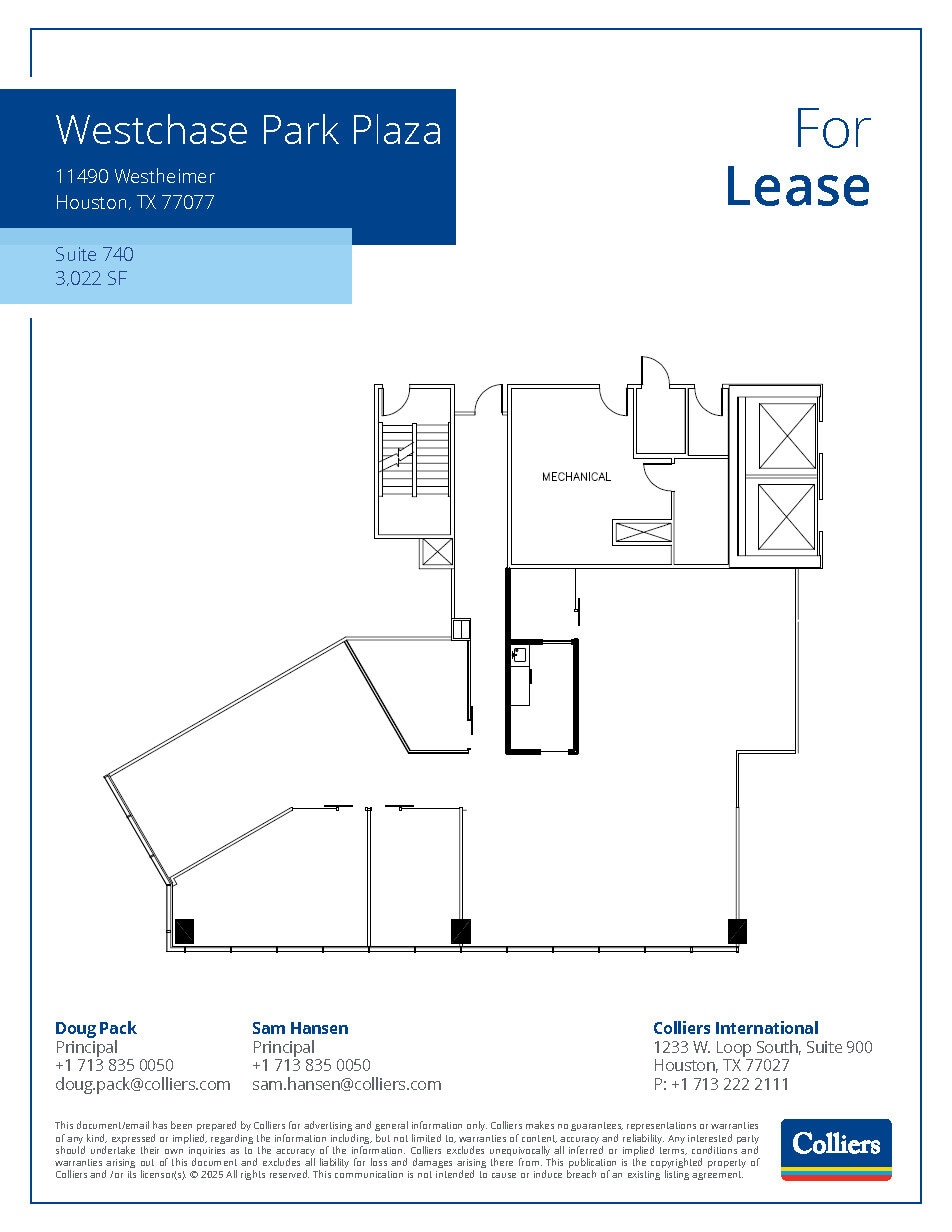 11490 Westheimer Rd, Houston, TX à louer Plan d’étage– Image 1 sur 1