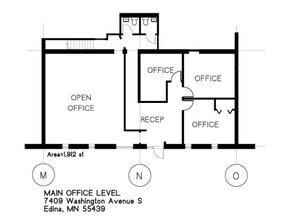 7401-7435 Washington Ave S, Edina, MN à louer Plan d’étage– Image 1 sur 1