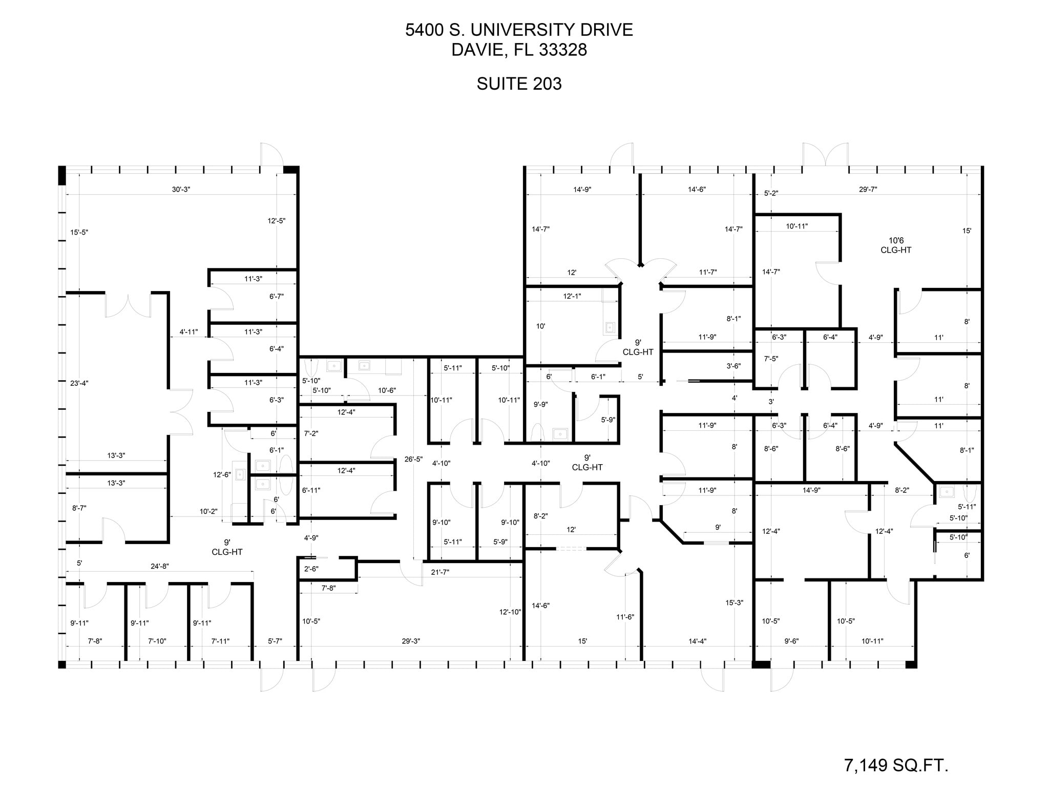5400 S University Dr, Davie, FL à louer Plan de site– Image 1 sur 1