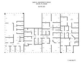 5400 S University Dr, Davie, FL à louer Plan de site– Image 1 sur 1