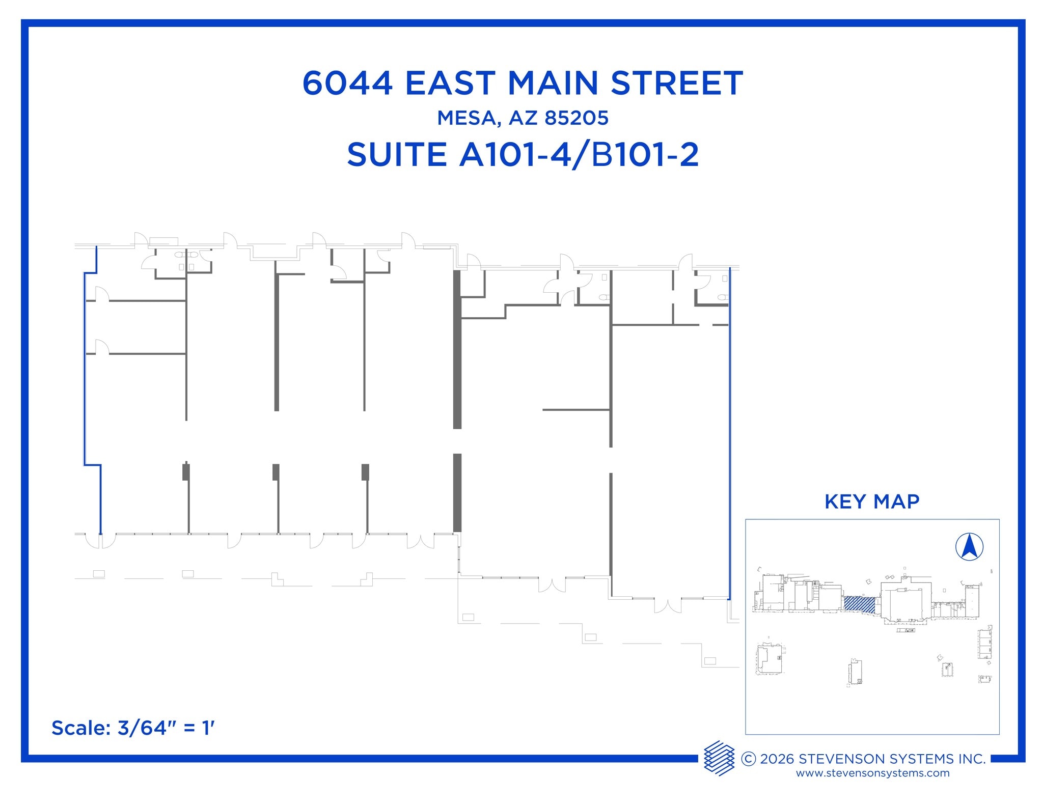 6016-6036 E Main St, Mesa, AZ à louer Plan de site– Image 1 sur 1