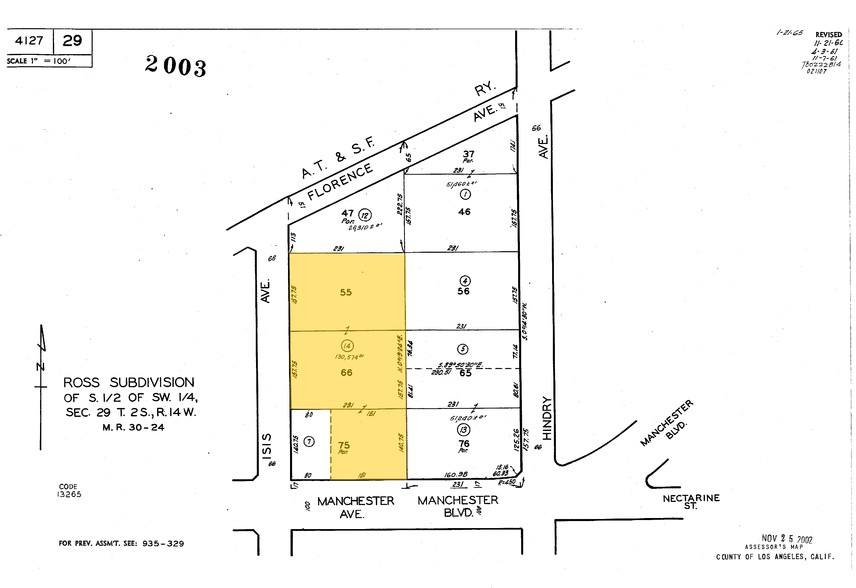 1031 W Manchester Blvd, Inglewood, CA à louer - Plan cadastral – Image 3 sur 22