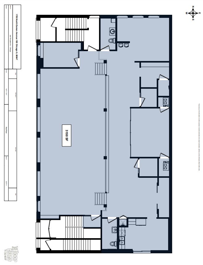 1755 N Damen Ave, Chicago, IL à louer Plan d’étage– Image 1 sur 1