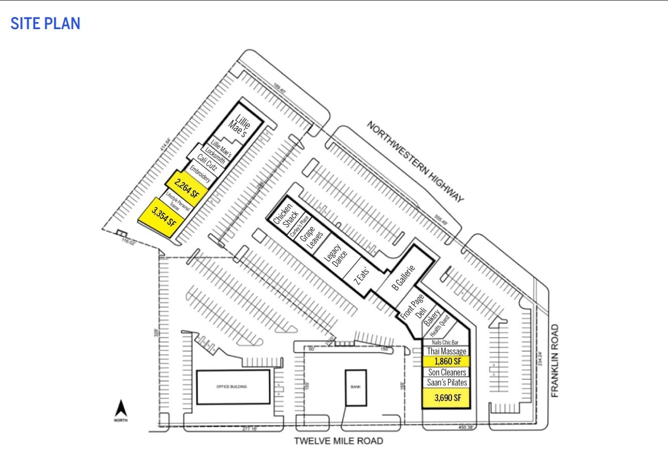 29101-29191 Northwestern Hwy, Southfield, MI à louer Plan d’étage– Image 1 sur 1
