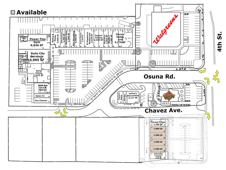 6601 4th St NW, Albuquerque, NM à louer - Plan de site – Image 2 sur 7