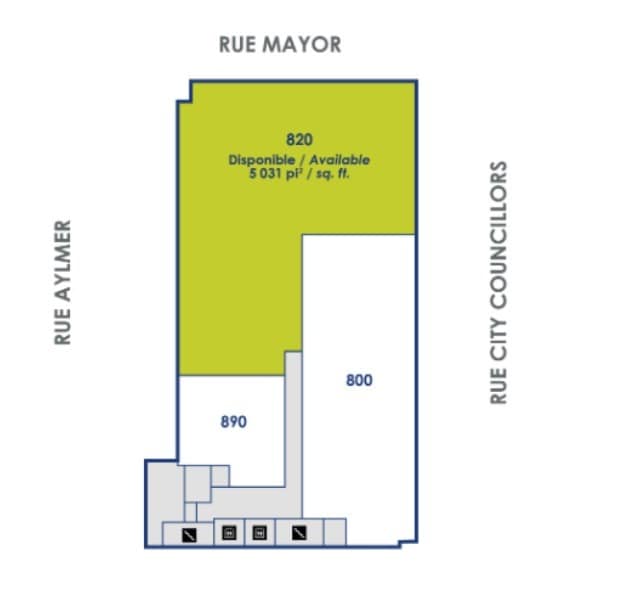 1450-1480 Rue City Councillors, Montréal, QC à louer Plan d’étage– Image 1 sur 1