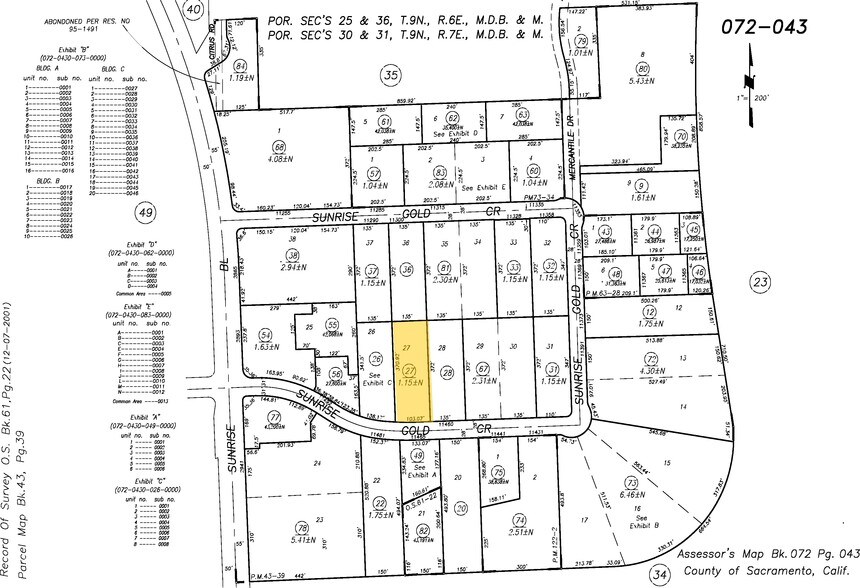 11470 Sunrise Gold Cir, Rancho Cordova, CA à louer - Plan cadastral – Image 2 sur 4