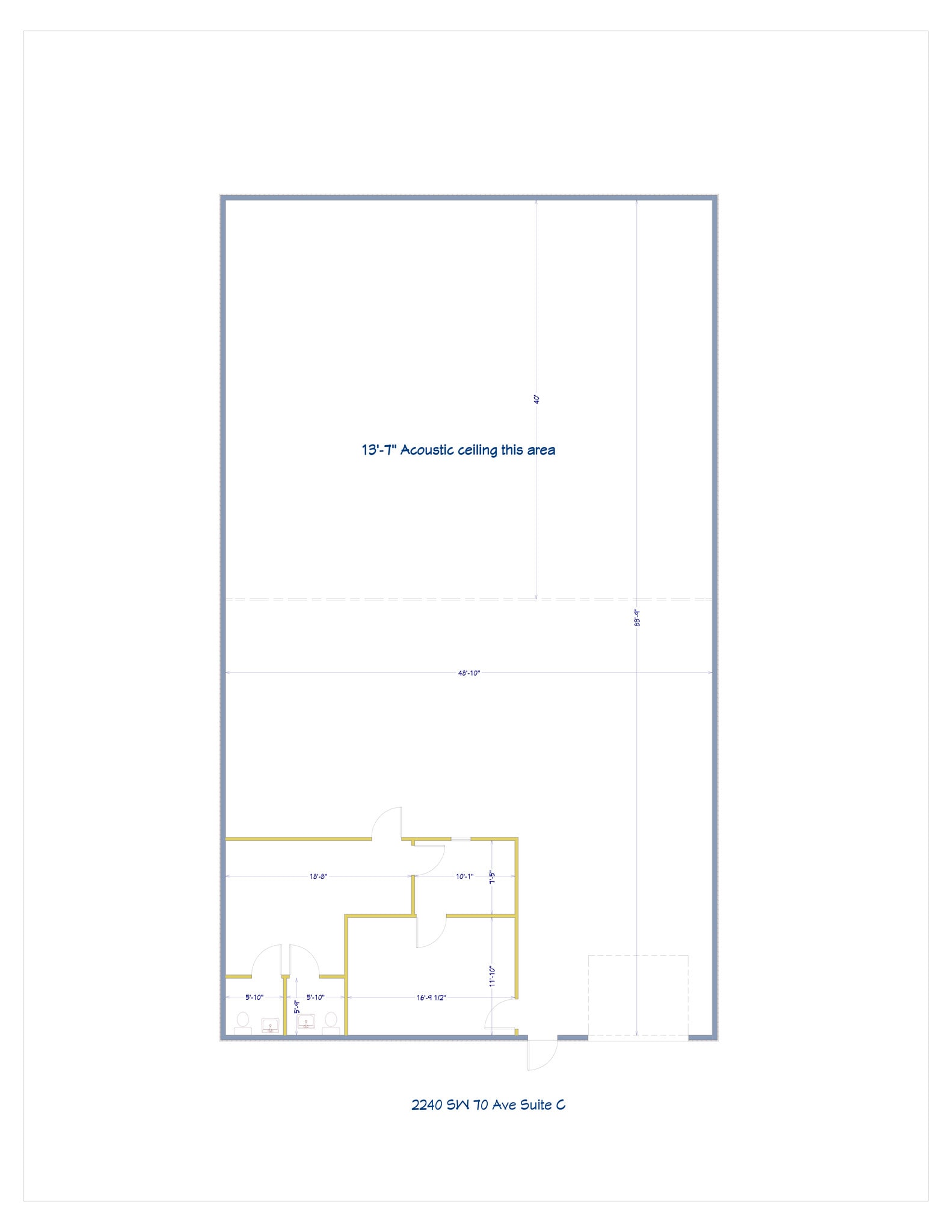 2240 SW 70th Ave, Davie, FL à louer Plan de site– Image 1 sur 1