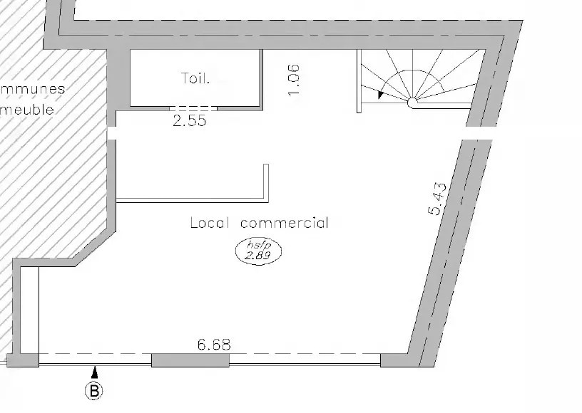 4 Rue De La Croix Nivert, Paris à louer - Plan d’étage – Image 2 sur 2