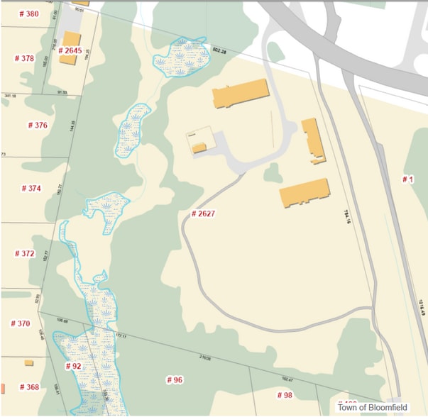 2627 Day Hill Rd, Bloomfield, CT à vendre - Plan de site – Image 2 sur 3
