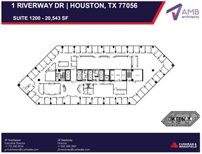 1 Riverway, Houston, TX à louer Plan d’étage– Image 1 sur 1