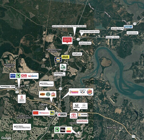 Highway 170 & Highway 462, Ridgeland, SC à vendre - Photo de l’immeuble – Image 2 sur 3