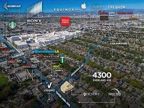 4300-4308 Overland Ave, Culver City, CA - Vue aérienne  vue de carte - Image1