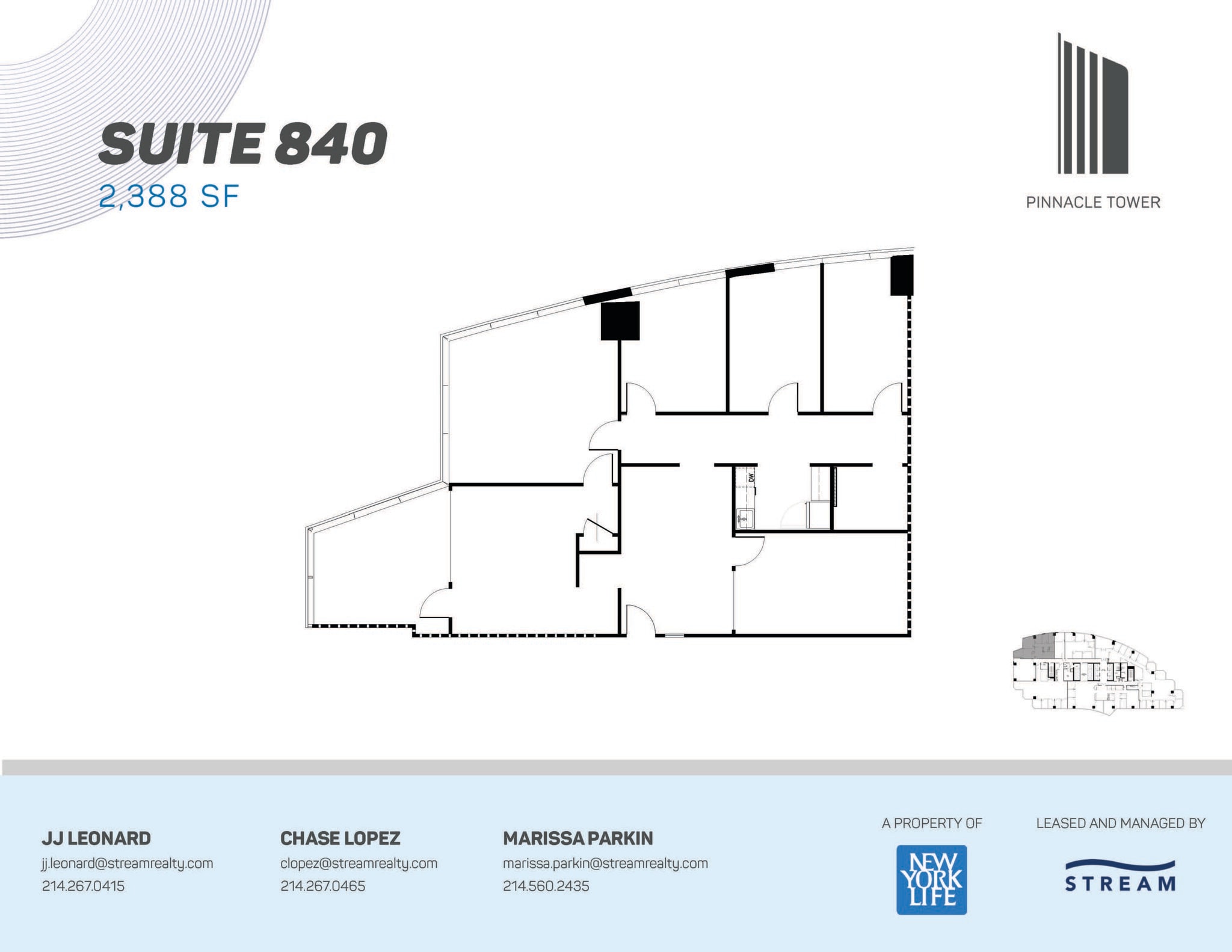 5005 Lyndon B Johnson Fwy, Dallas, TX à louer Plan d’étage– Image 1 sur 2