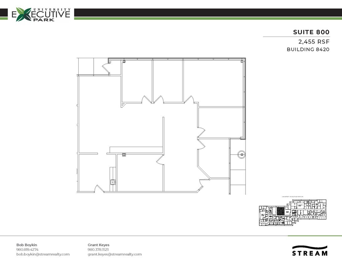 8420 University Executive Park Dr, Charlotte, NC à louer Plan de site– Image 1 sur 1