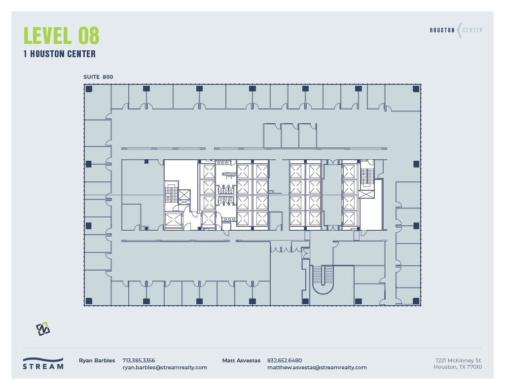 1221 McKinney St, Houston, TX à louer Plan d’étage– Image 1 sur 1