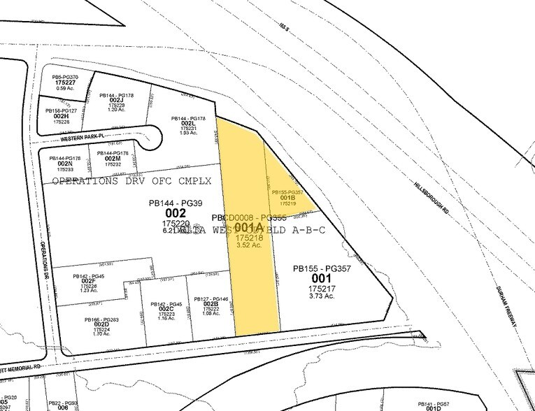 4122 B Bennett Memorial Rd, Durham, NC à louer - Plan cadastral – Image 2 sur 2