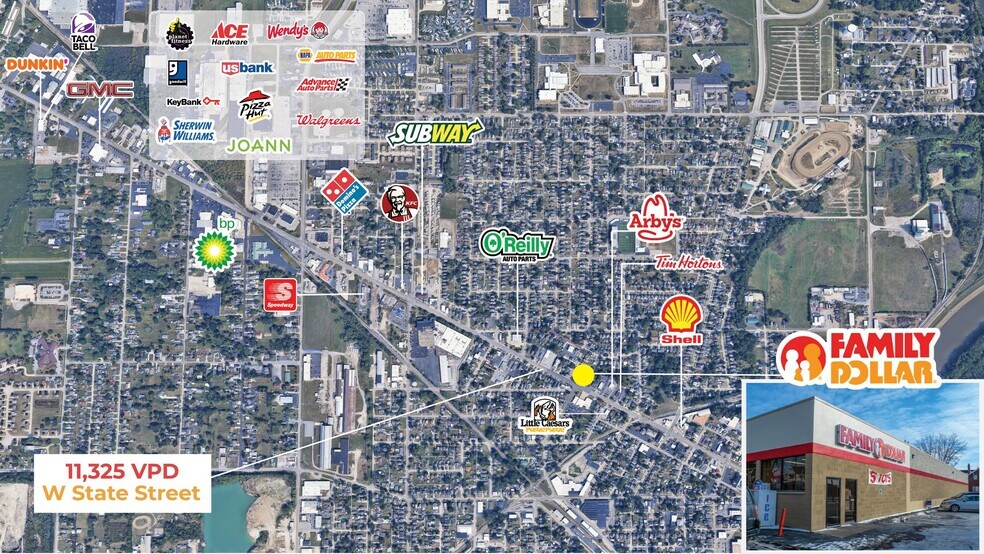 1154 W State St, Fremont, OH à vendre - Aérien – Image 3 sur 3