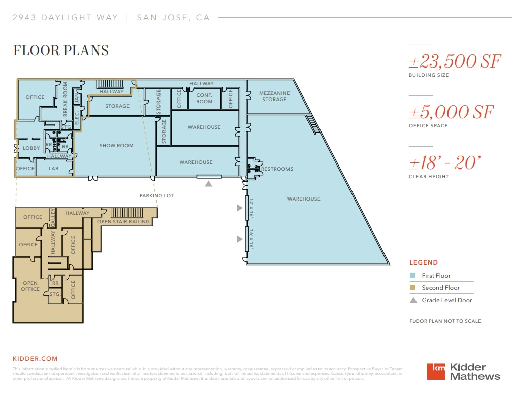 2943 Daylight Way, San Jose, CA à louer Plan d’étage– Image 1 sur 2