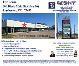 677-681 S Main St, Lumberton, TX à louer Photo de l’immeuble– Image 1 sur 3