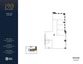 190 S La Salle St, Chicago, IL à louer Plan d’étage– Image 1 sur 1