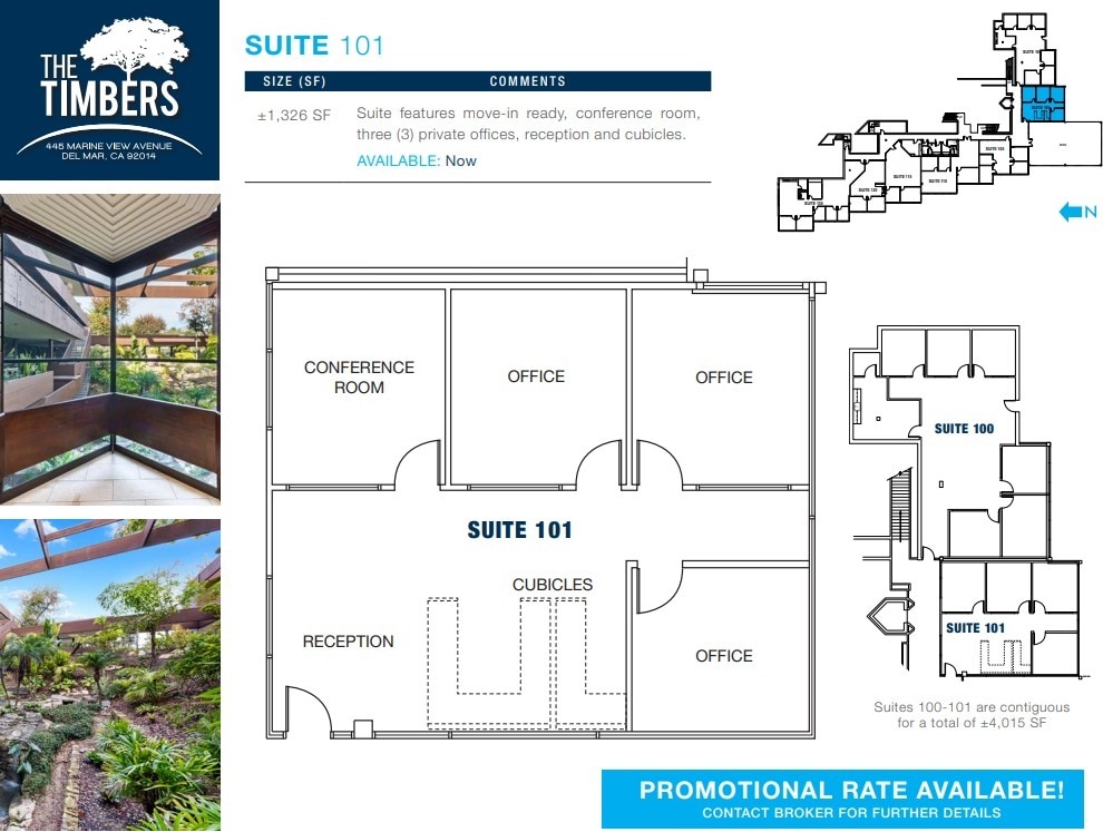445 Marine View Ave, Del Mar, CA à louer Plan d’étage– Image 1 sur 1