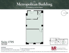 134 N LaSalle St, Chicago, IL à louer Plan d’étage– Image 1 sur 1