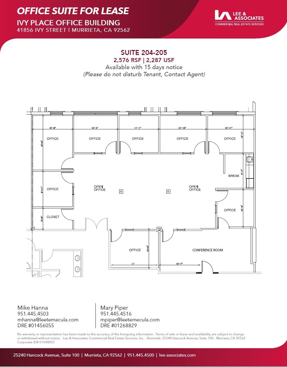 41856 Ivy St, Murrieta, CA à louer Plan d’étage– Image 1 sur 1