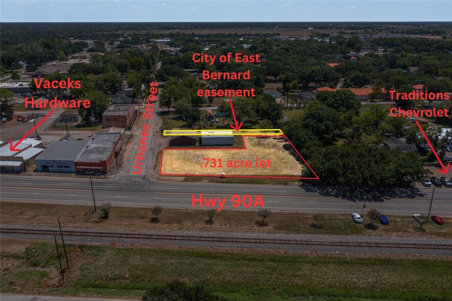 802 Main Street, East Bernard, TX à vendre - Aérien – Image 2 sur 11