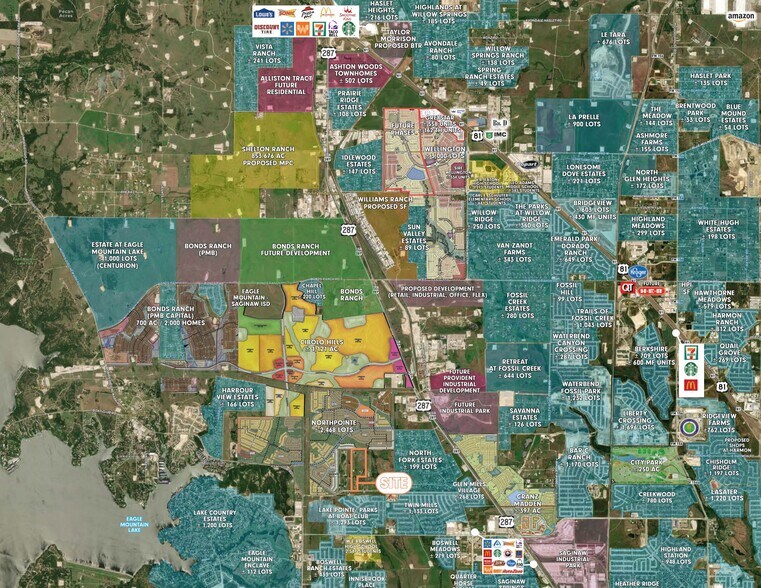 9500, 9508, 9514 Park Drive, Fort Worth, TX à vendre - Aérien – Image 2 sur 2