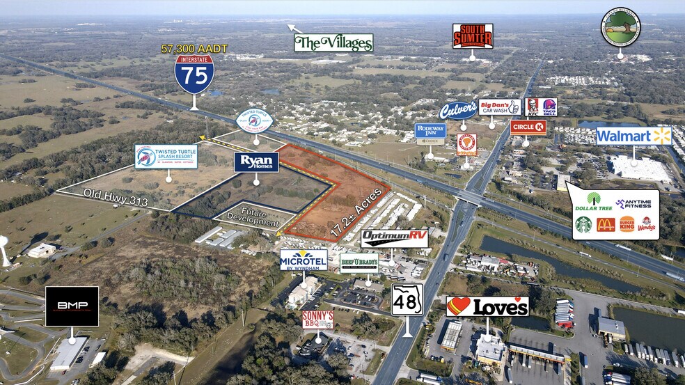 5845 Old 313 hwy, Bushnell, FL à vendre - Plan de site – Image 3 sur 3
