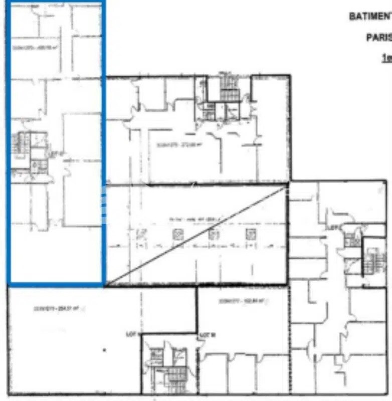Bureau dans Gennevilliers à louer Plan d’étage– Image 1 sur 2